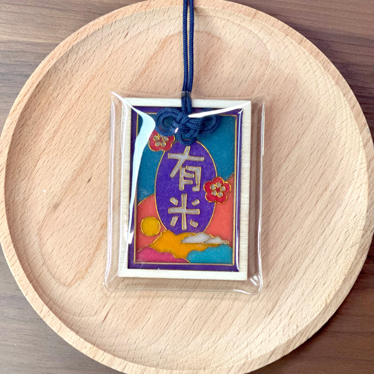 獅子山下港式木御守 - 全手工景泰藍製作